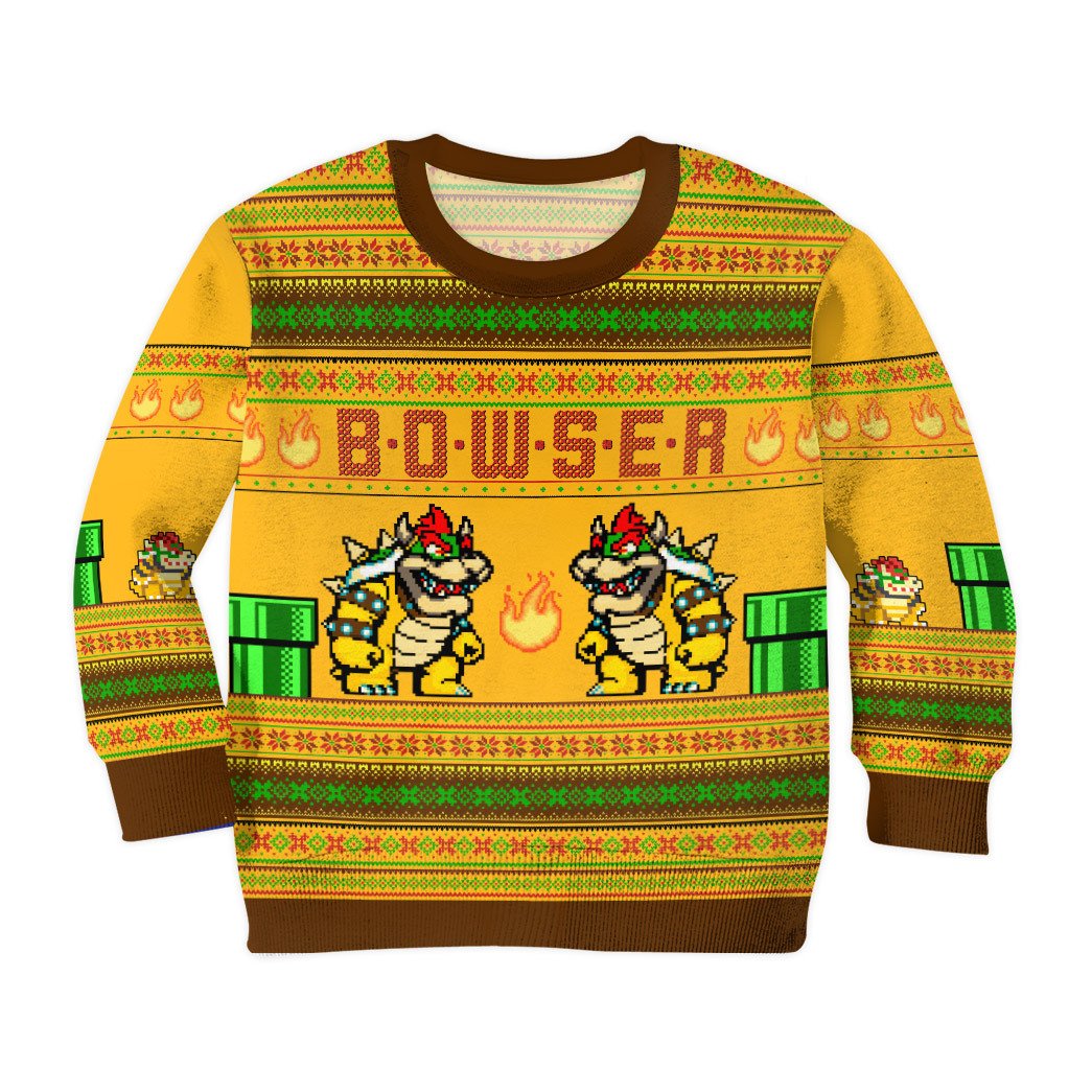 Bowser Super Mario Christmas Sweater