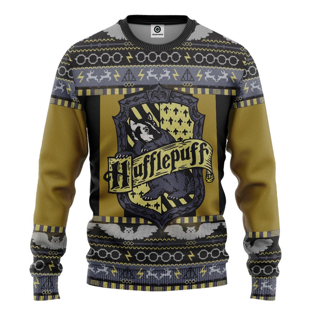 Hufflepuff Harry Potter yellow Christmas Sweater