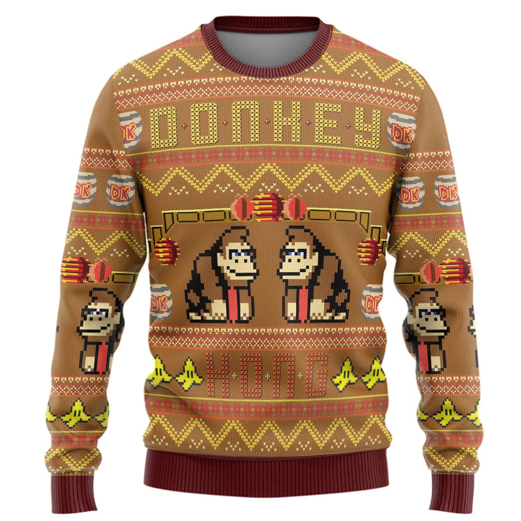 Two Donkey Kong Christmas Sweater