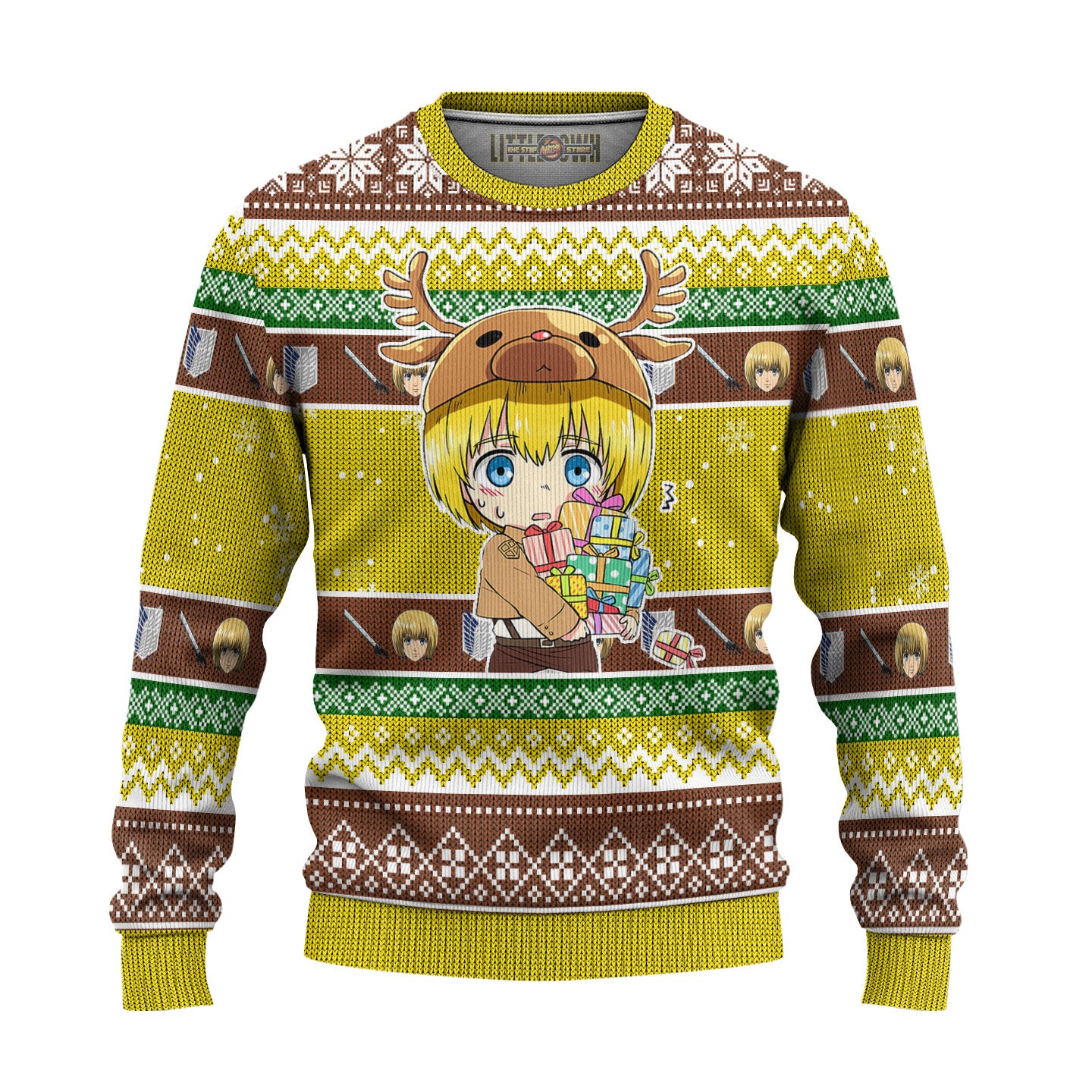 Armin Arlert Attack on Titan Anime Ugly Christmas Sweater Gift For Fans