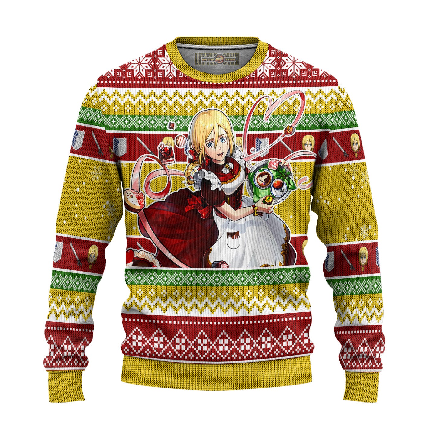 Historia Reiss Attack on Titan Anime Ugly Christmas Sweater Gift For Fans