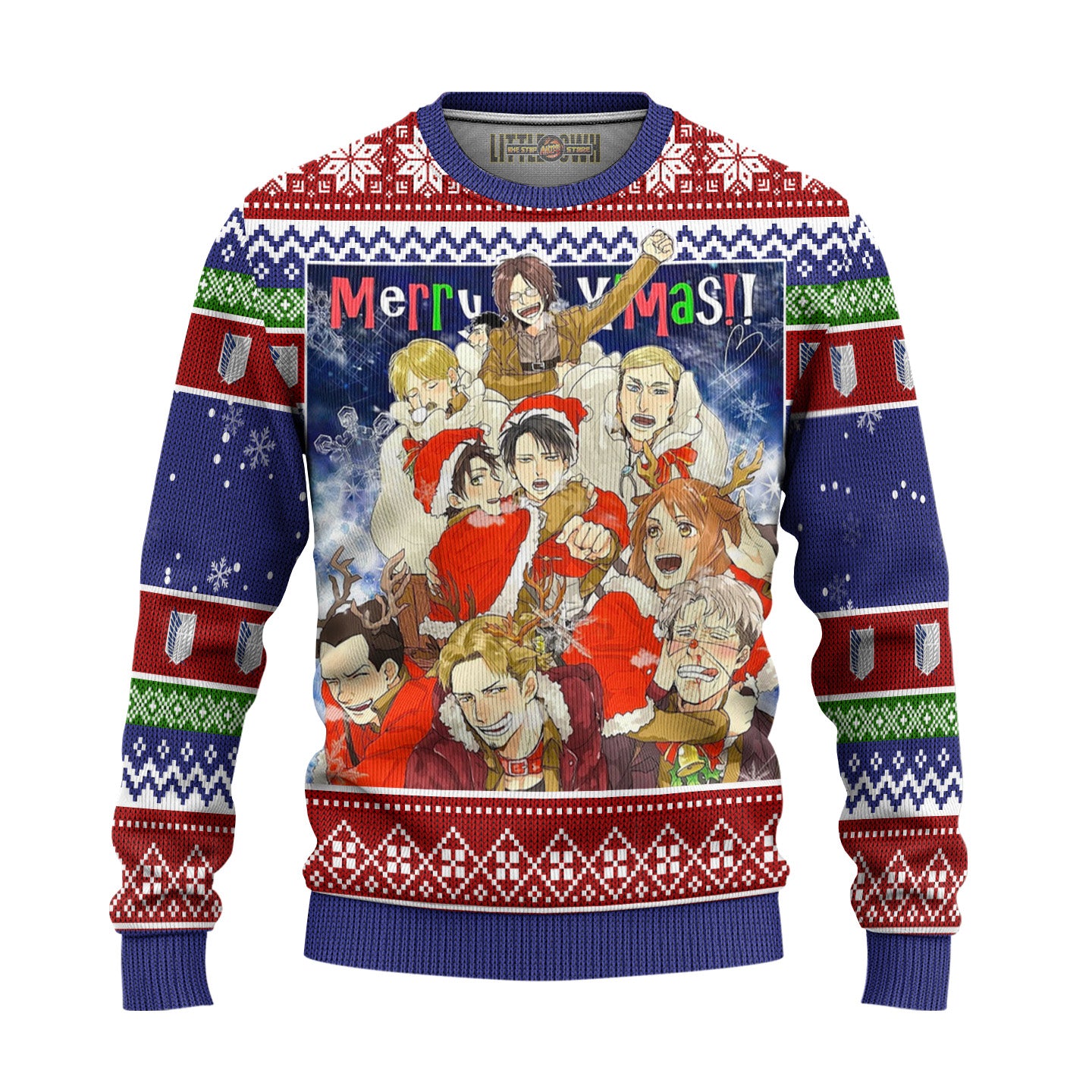 Scout Regiment Attack on Titan Anime Ugly Christmas Sweater Gift For Fans