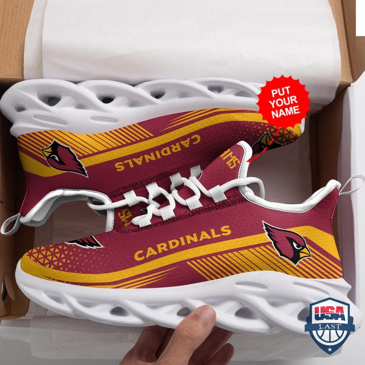 Arizona Cardinals Custom Name Running Sport Shoes 48