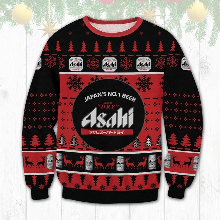 Asahi Beer Ugly Christmas Sweater