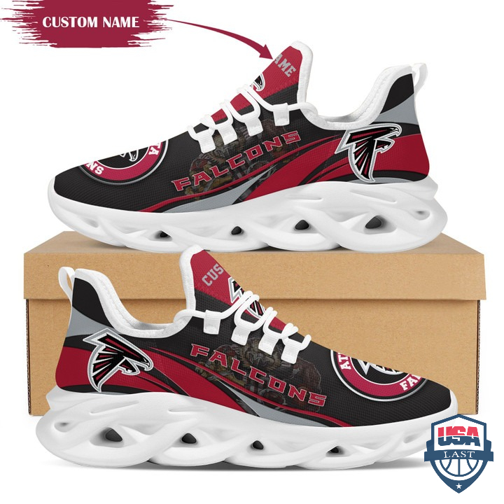 Atlanta Falcons Mascot Custom Name Max Soul Shoes