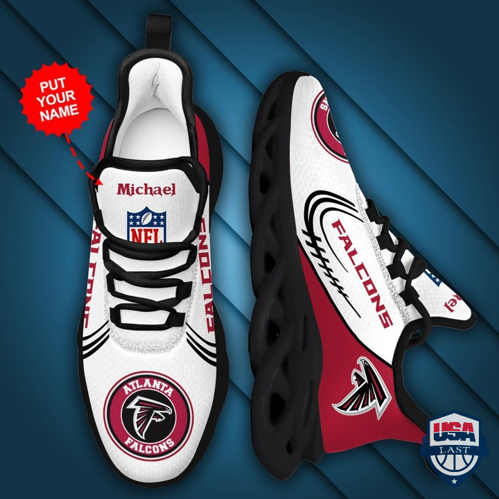 Atlanta Falcons Personalized Max Soul Sneaker NFL Logo