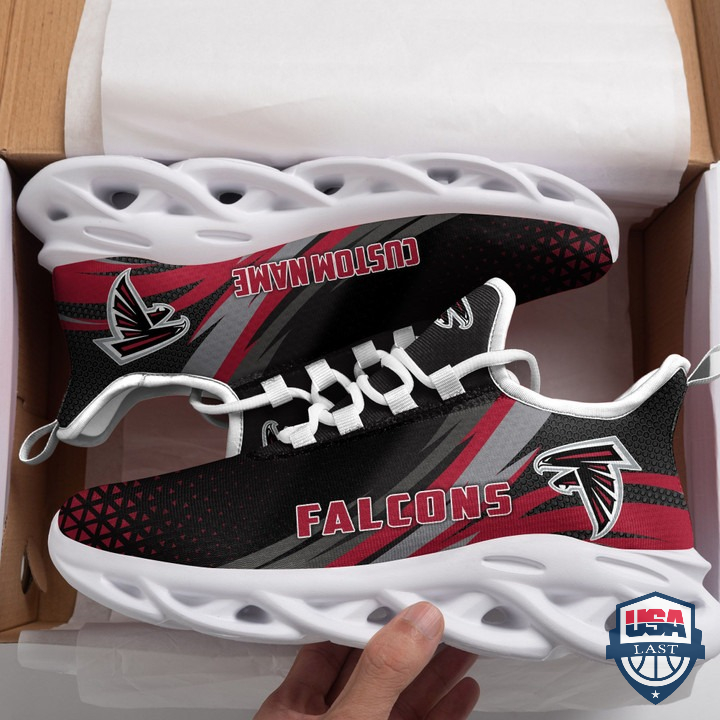 Atlanta Falcons Triangle Custom Name Max Shoes Sneaker Shoes