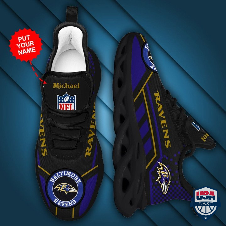 Baltimore Ravens Custom Name Max Soul Sneaker Shoes For Fan 59