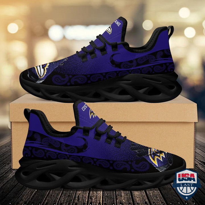 Baltimore Ravens Glove Custom Name Sport Max Soul Sneaker 57