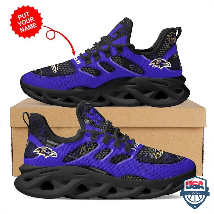 Baltimore Ravens Personalized Name Max Soul Sneakers 29