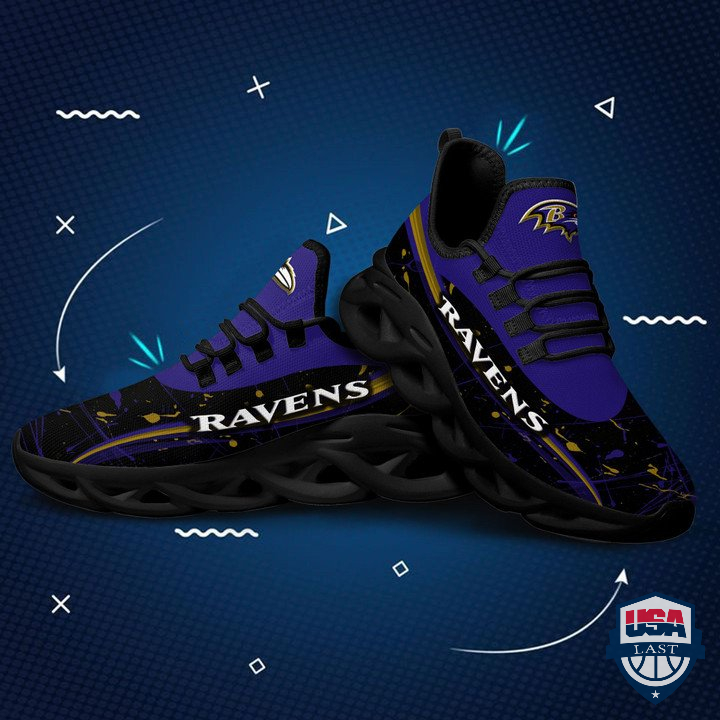 Baltimore Ravens Splash Colors Max Soul Sneaker 02