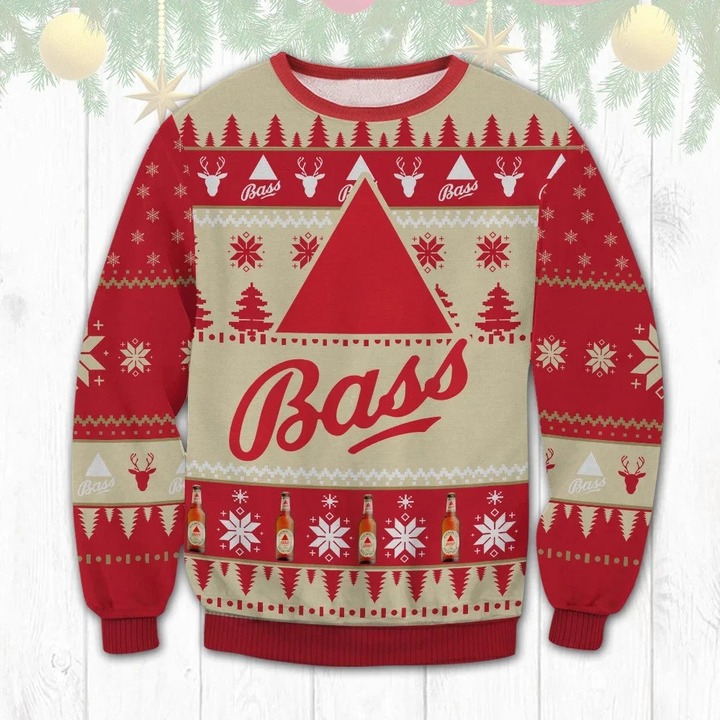 Bass Brewery All Printed Ugly Christmas Sweater Sweatshirt