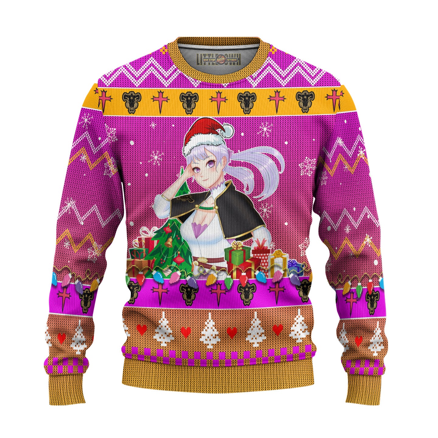 Noelle Silva Anime Ugly Christmas Sweater Black Clover Gift For Fans