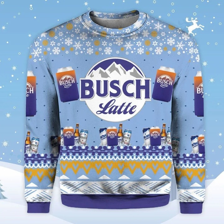 Busch Latte Ugly Christmas Sweater