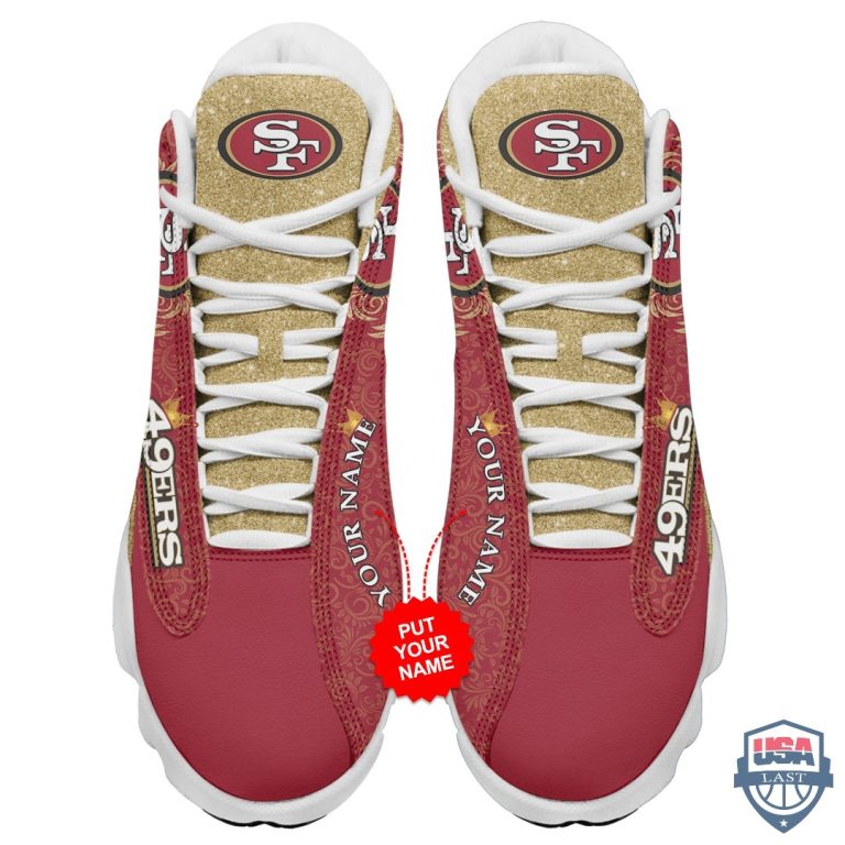 CXVx4GO8-T291221-219xxxPersonalized-San-Francisco-49Ers-Glitter-Air-Jordan-13-Shoes-2.jpg