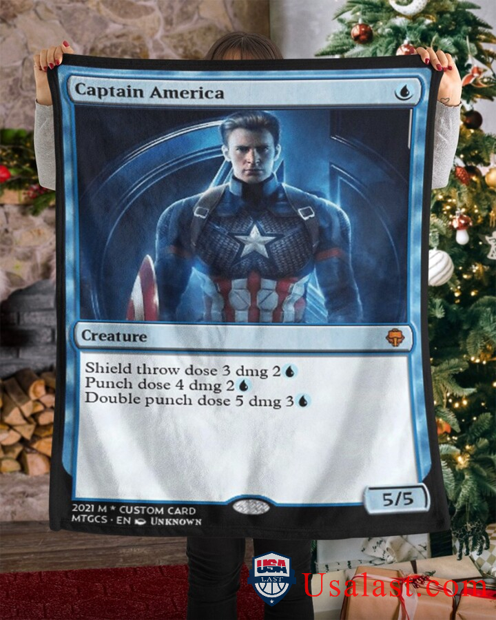 Captain America Avengers Fleece Blanket