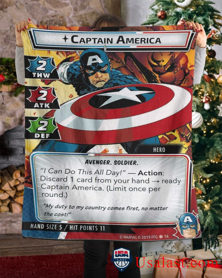 Captain America Avengers Soldier Fleece Blanket