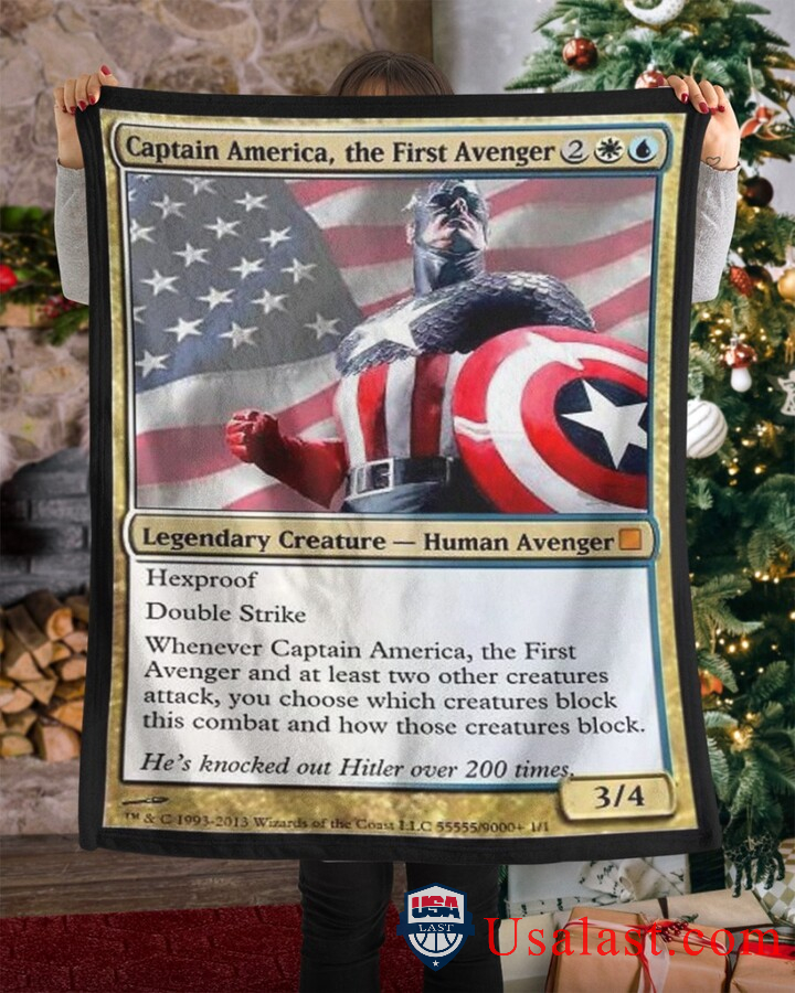 Captain America The First Avengers Fleece Blanket