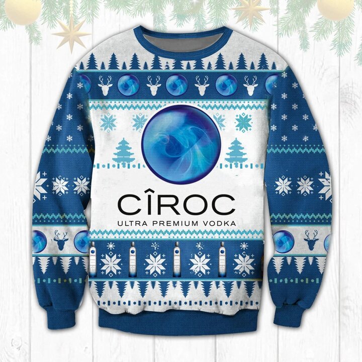 Ciroc Ultra Premium Vodka Ugly Christmas Sweater