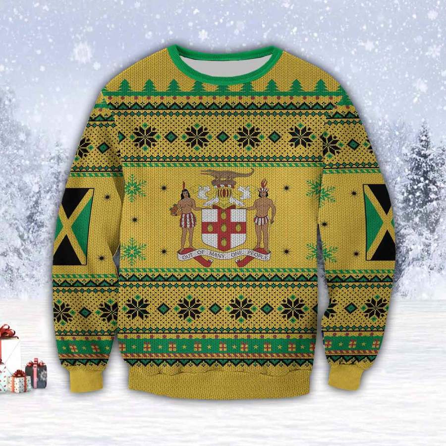 Coat of arms of Jamaica Christmas Sweater