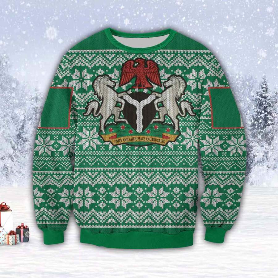 Coat of arms of Nigeria Christmas Sweater