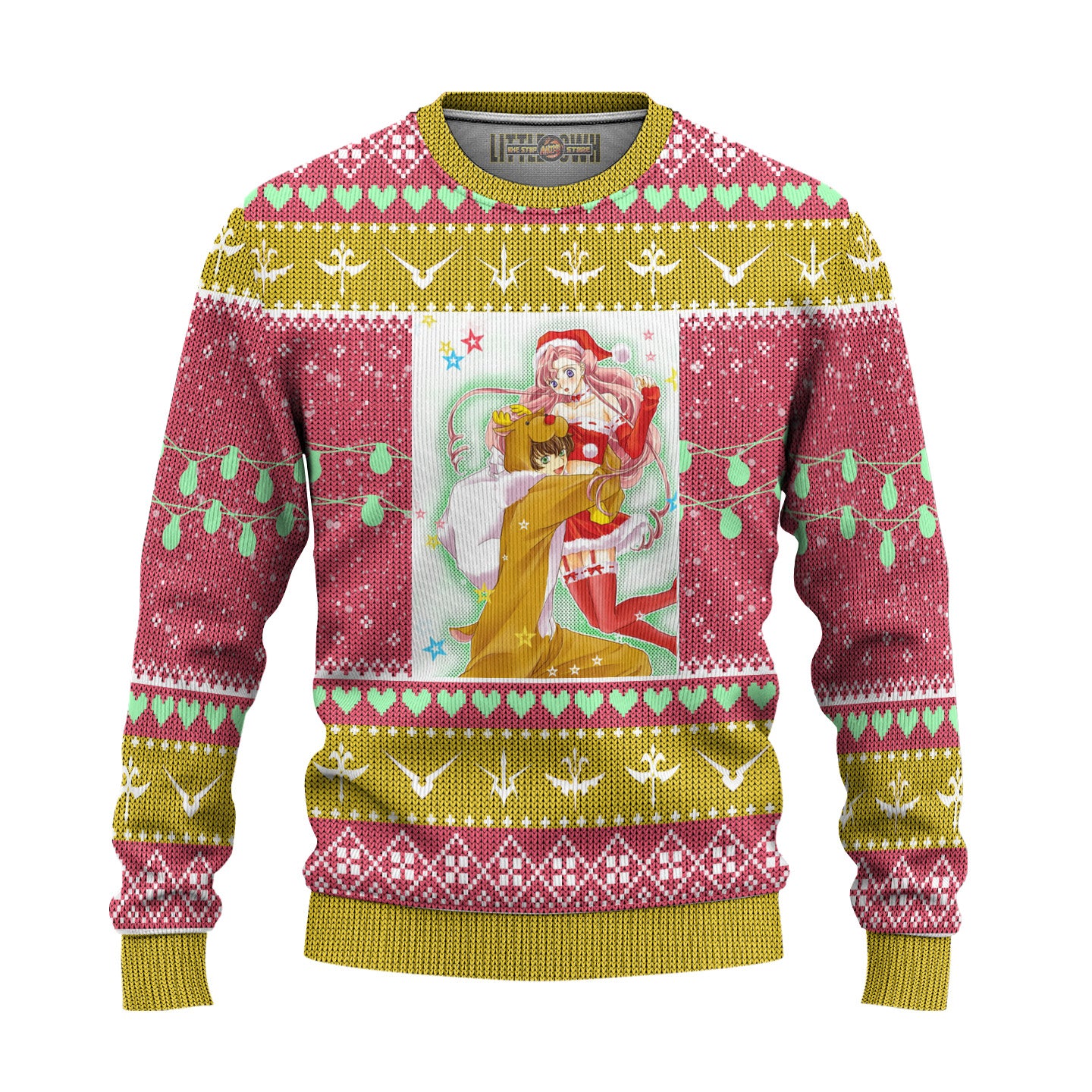 Euphemia x Suzaku Anime Ugly Christmas Sweater Custom Code Geass Gift For Fans