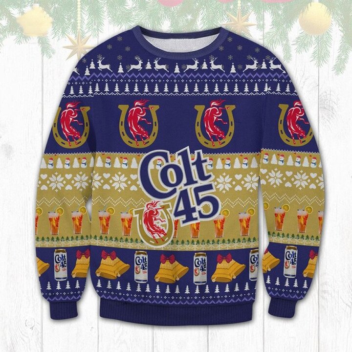 Colt 45 Beer Ugly Christmas Sweater