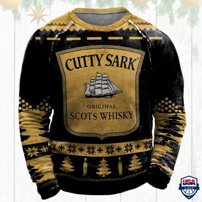 Cutty Sark Whisky Ugly Christmas Sweater