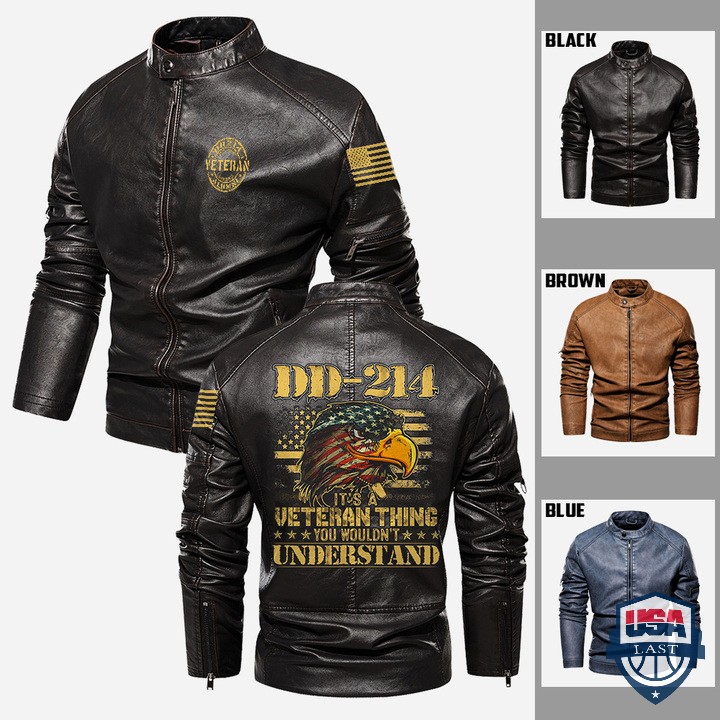 DD-214 It’s A Veteran Thing You Wouldn’t Understand Custom Leather Jacket