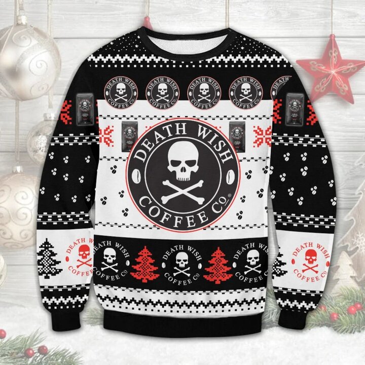 Death Wish Coffee Co Ugly Christmas Sweater