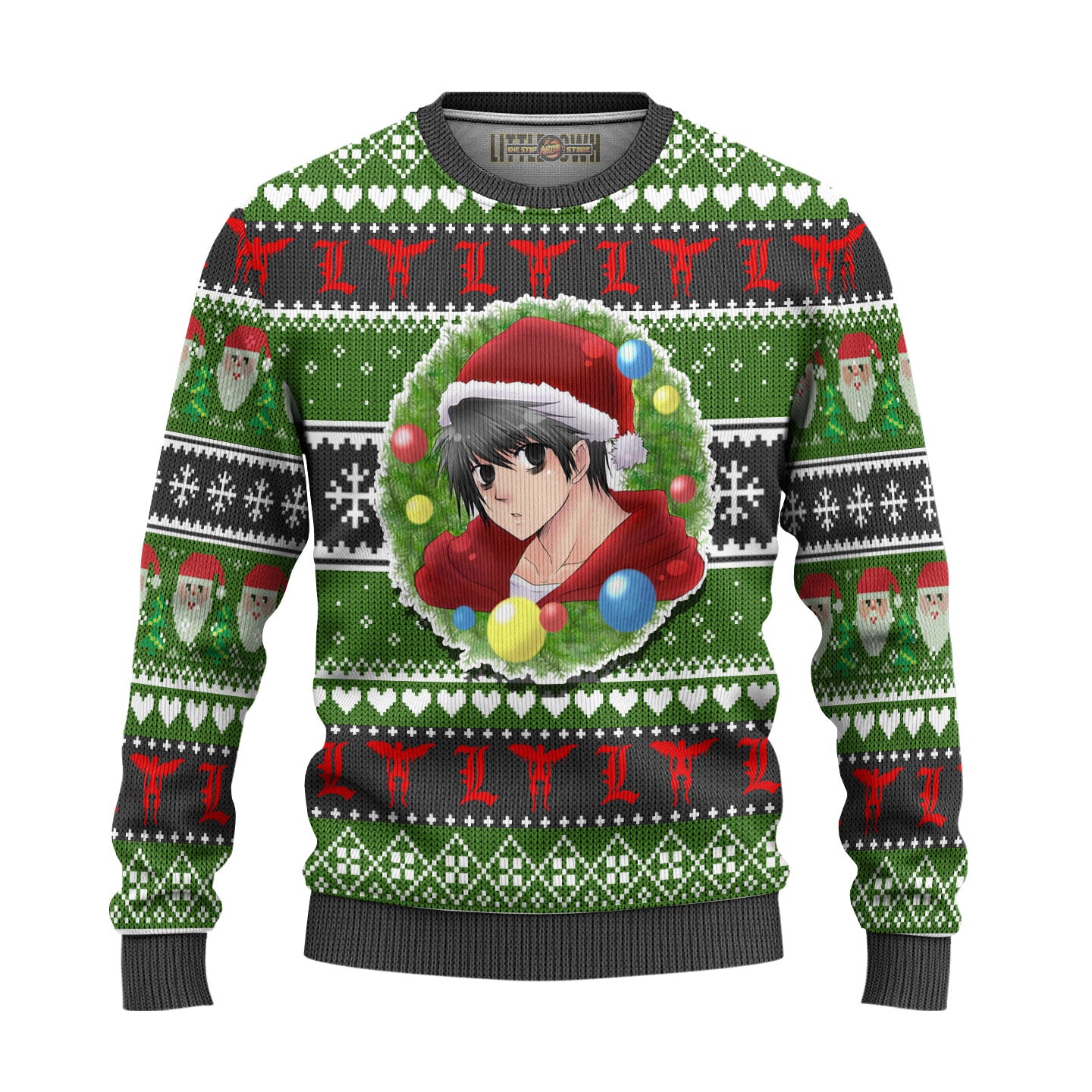 L Lawliet Anime Ugly Christmas Sweater Custom Death Note Gift For Fans