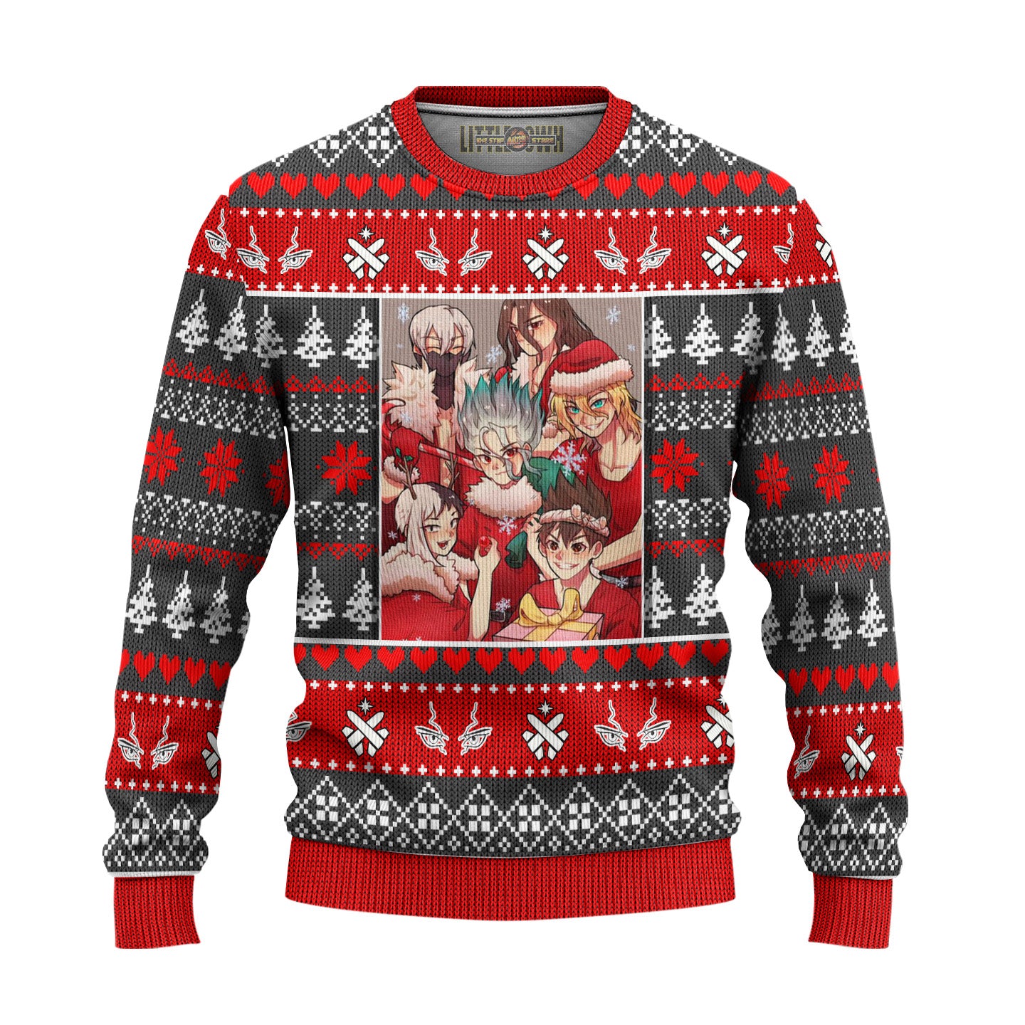 Dr Stone Anime Ugly Christmas Sweater Custom Gift For Fans