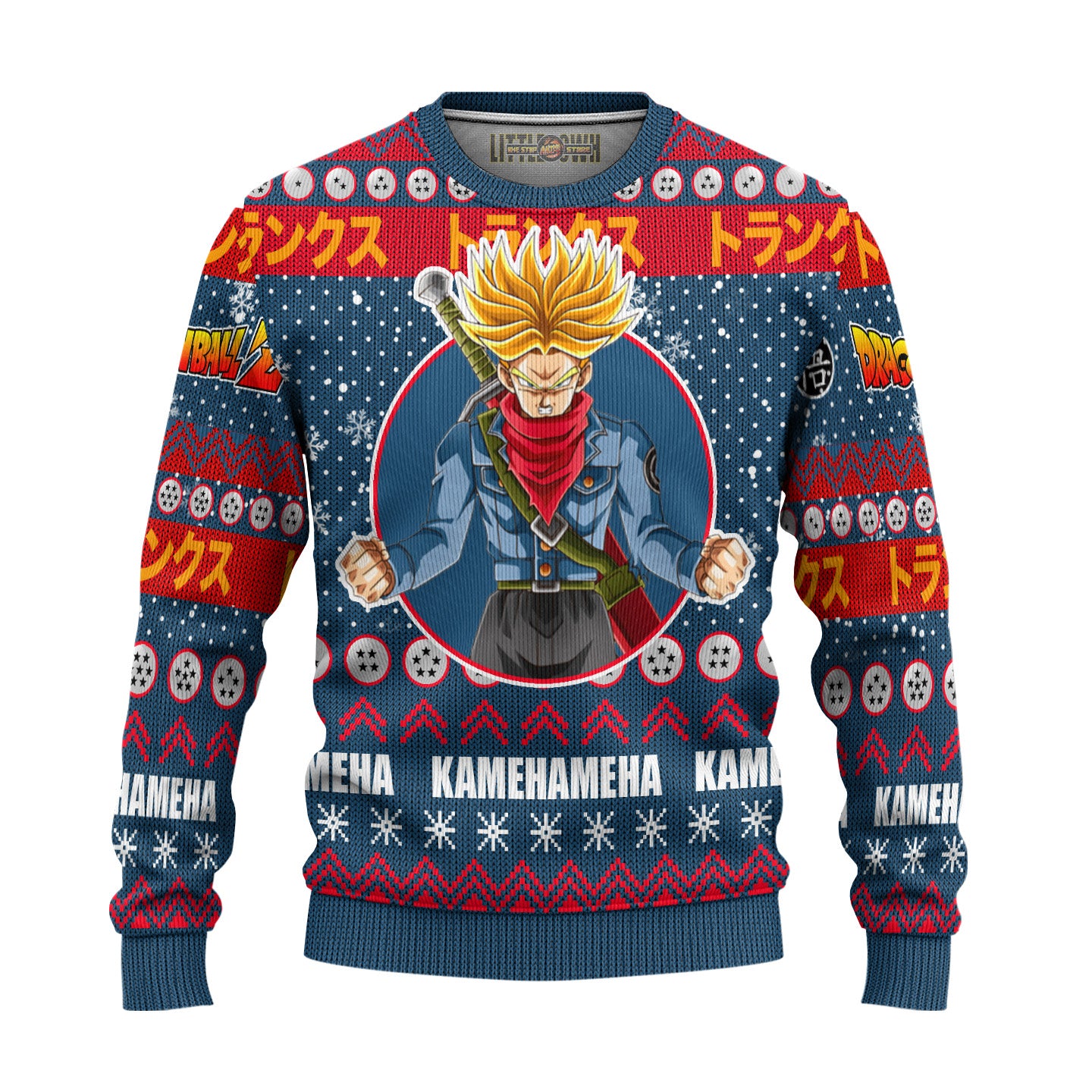 Future Trunks Anime Ugly Christmas Sweater Dragon Ball Z Gift For Fans