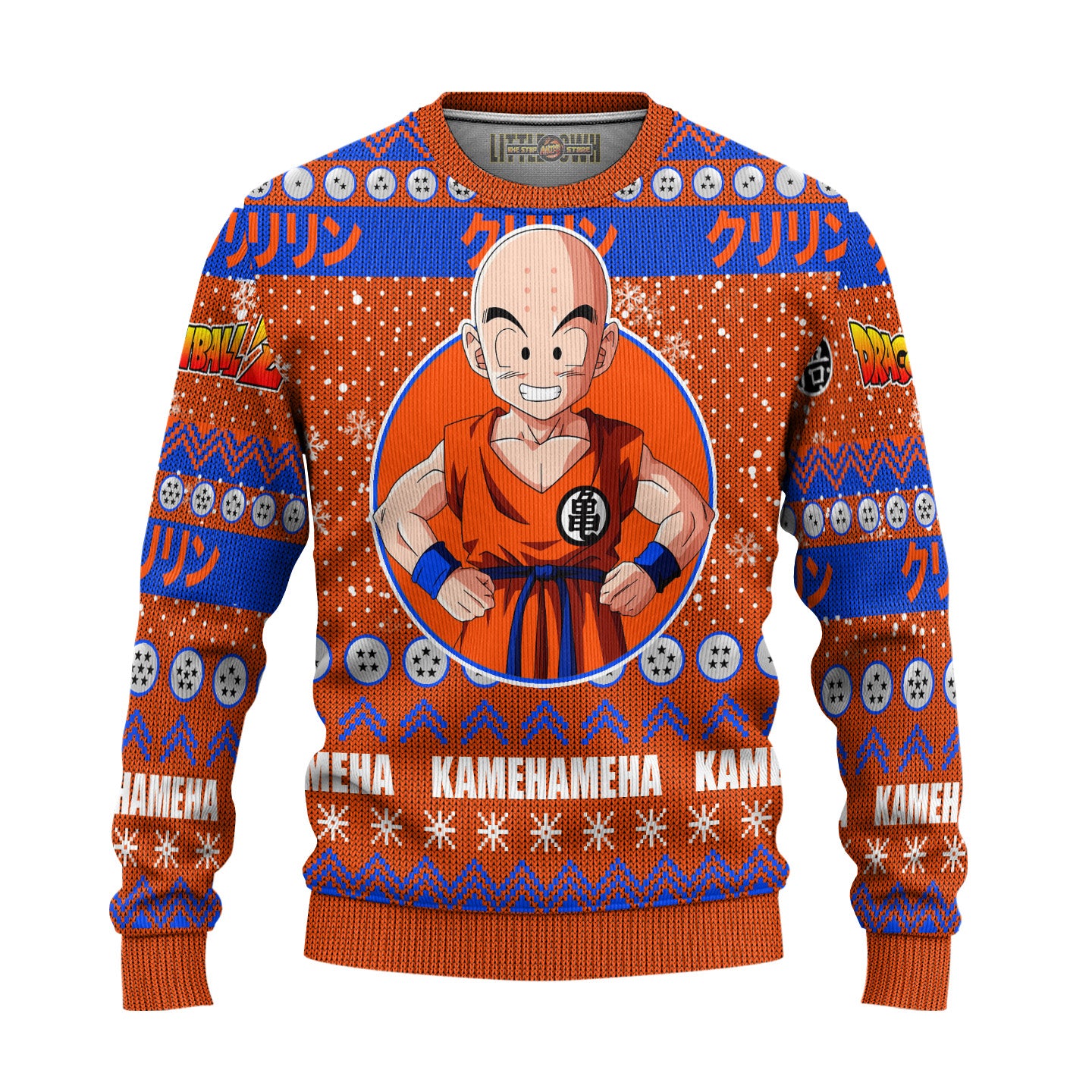 Krillin Anime Ugly Christmas Sweater Dragon Ball Z Gift For Fans