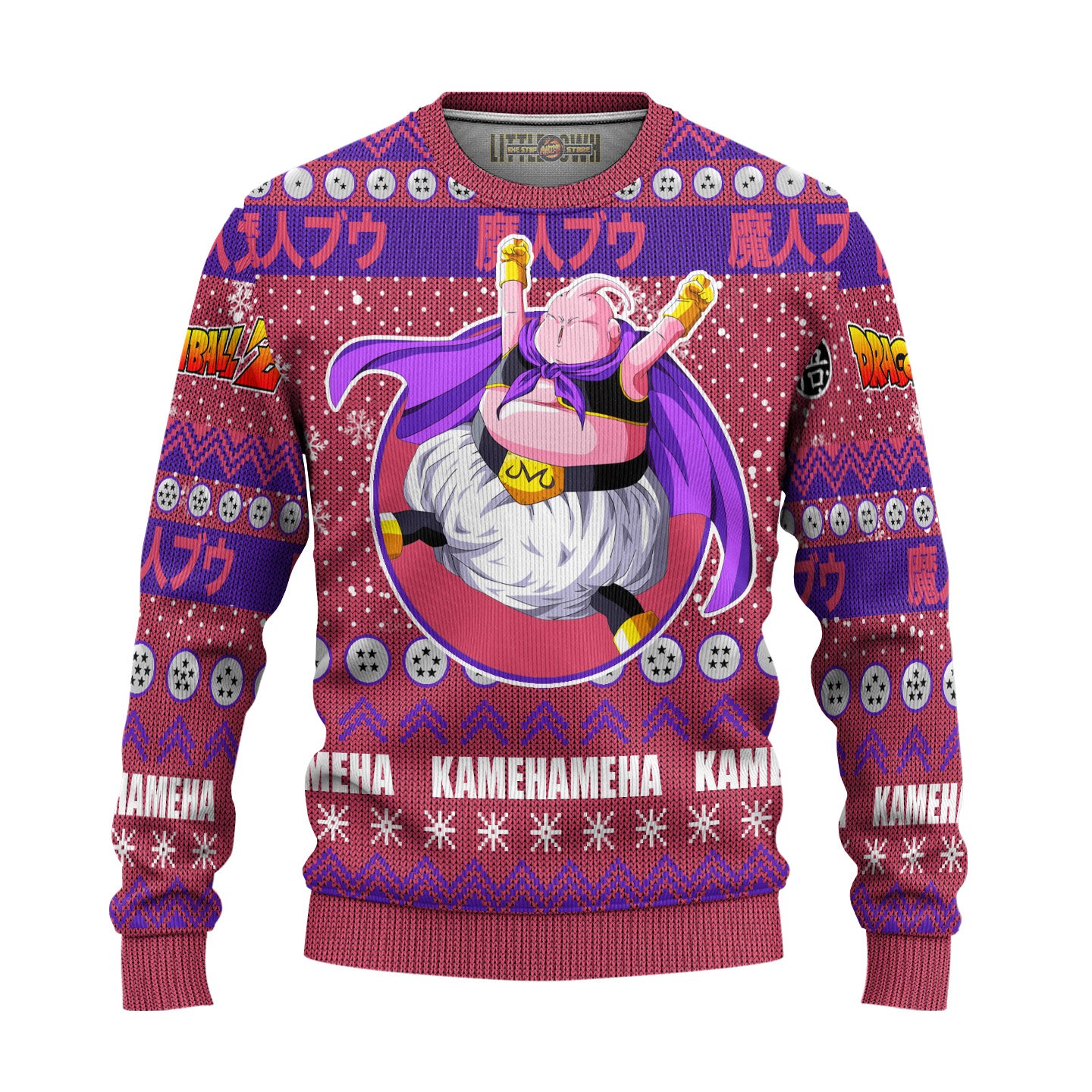 Majin Buu Anime Ugly Christmas Sweater Dragon Ball Z Gift For Fans