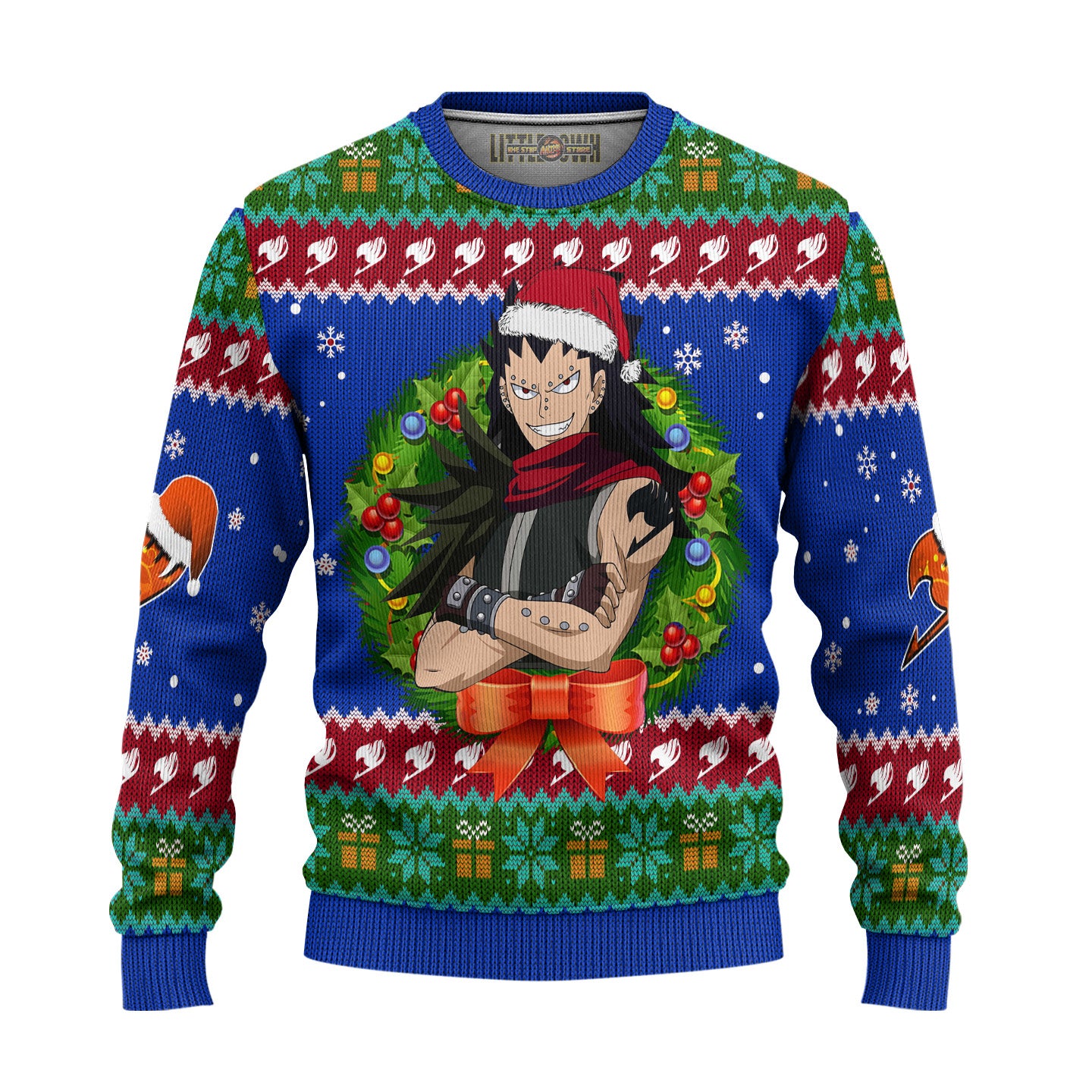 Gajeel Redfox Anime Ugly Christmas Sweater Custom Fairy Tail Gift For Fans