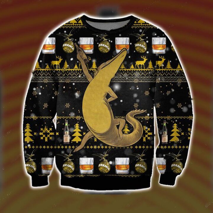 Fernet Branca Liqueur 3D Ugly Christmas Sweater