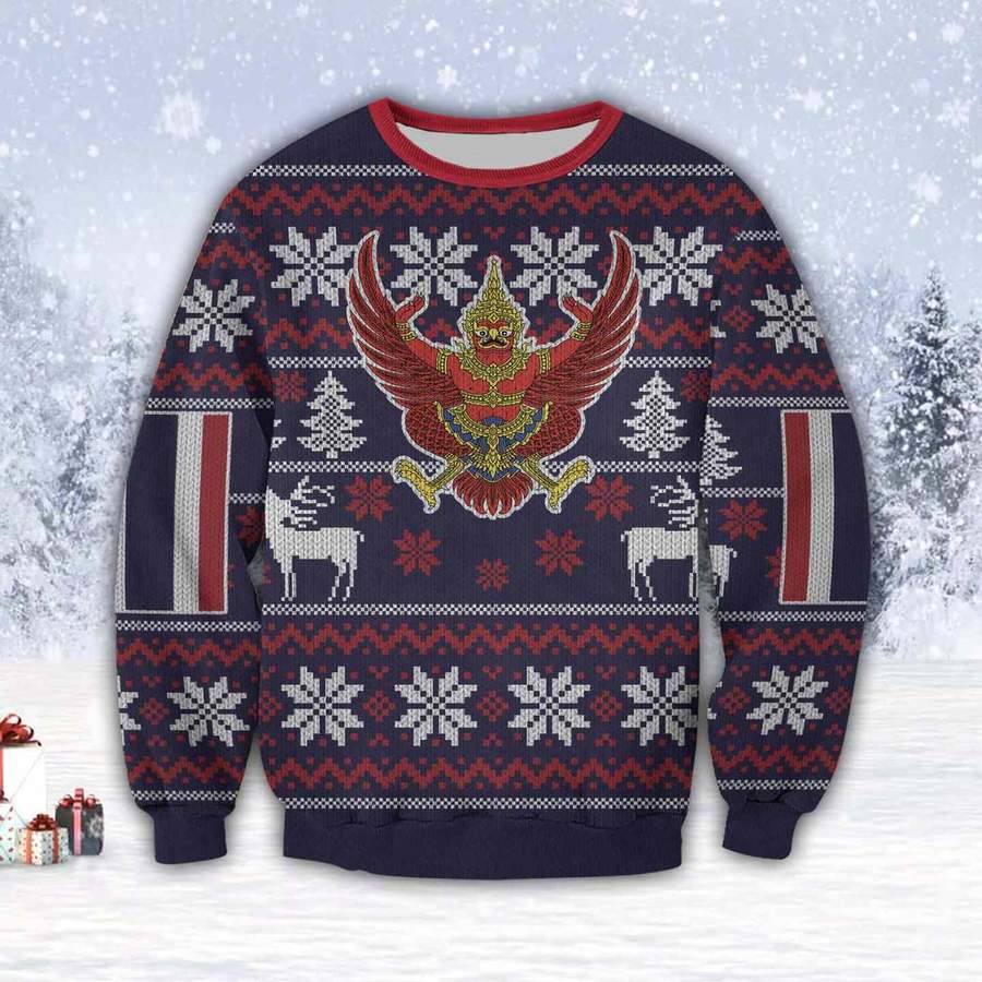 Garuda Emblem of Thailand Christmas Sweater