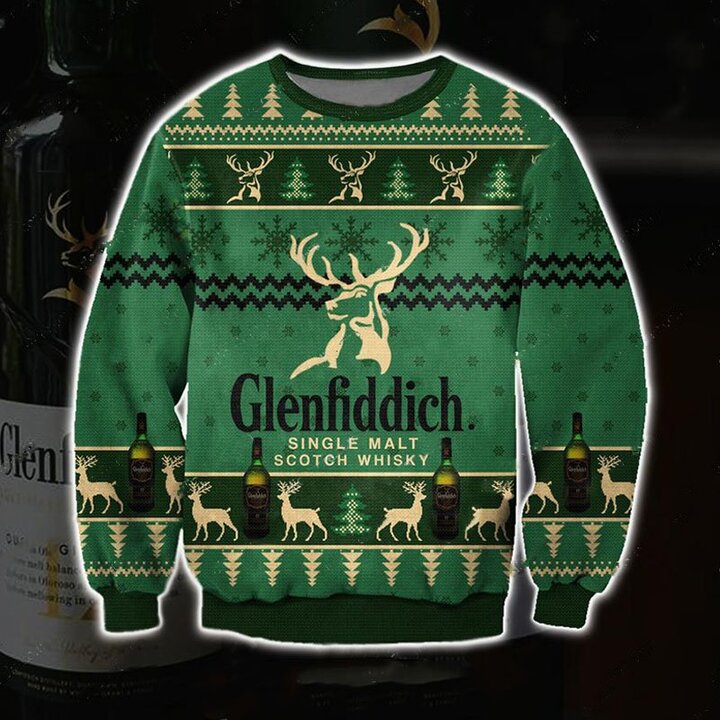 Glenfiddich Single Malt Scotch Whisky Ugly Sweater