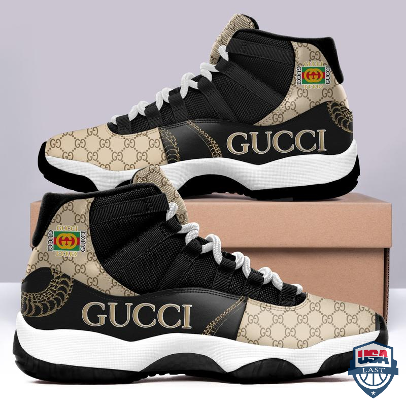 Gucci Logo Air Jordan 11 High Top Shoes