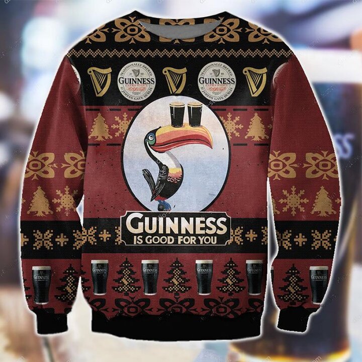 Guinness 1759 Beer 3D Christmas Ugly Sweater