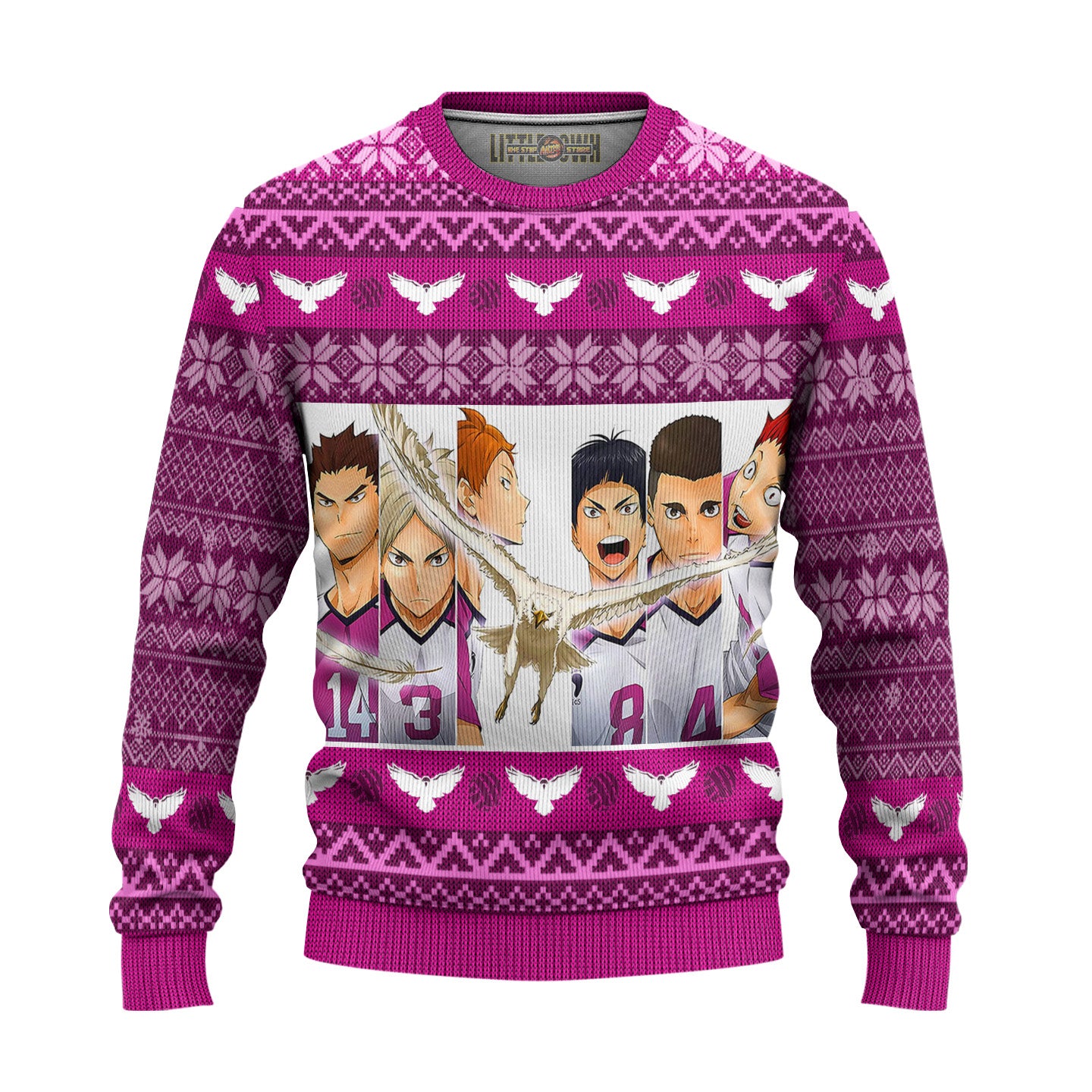 Shiratorizawa Academy Ugly Christmas Sweater Haikyuu Anime Gift For Fans