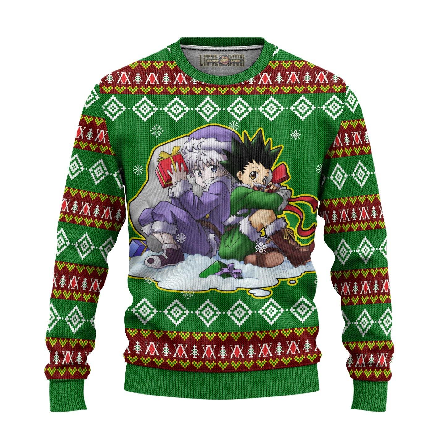 Gon And Killua Hunter x Hunter Anime Ugly Christmas Sweater Gift For Fans