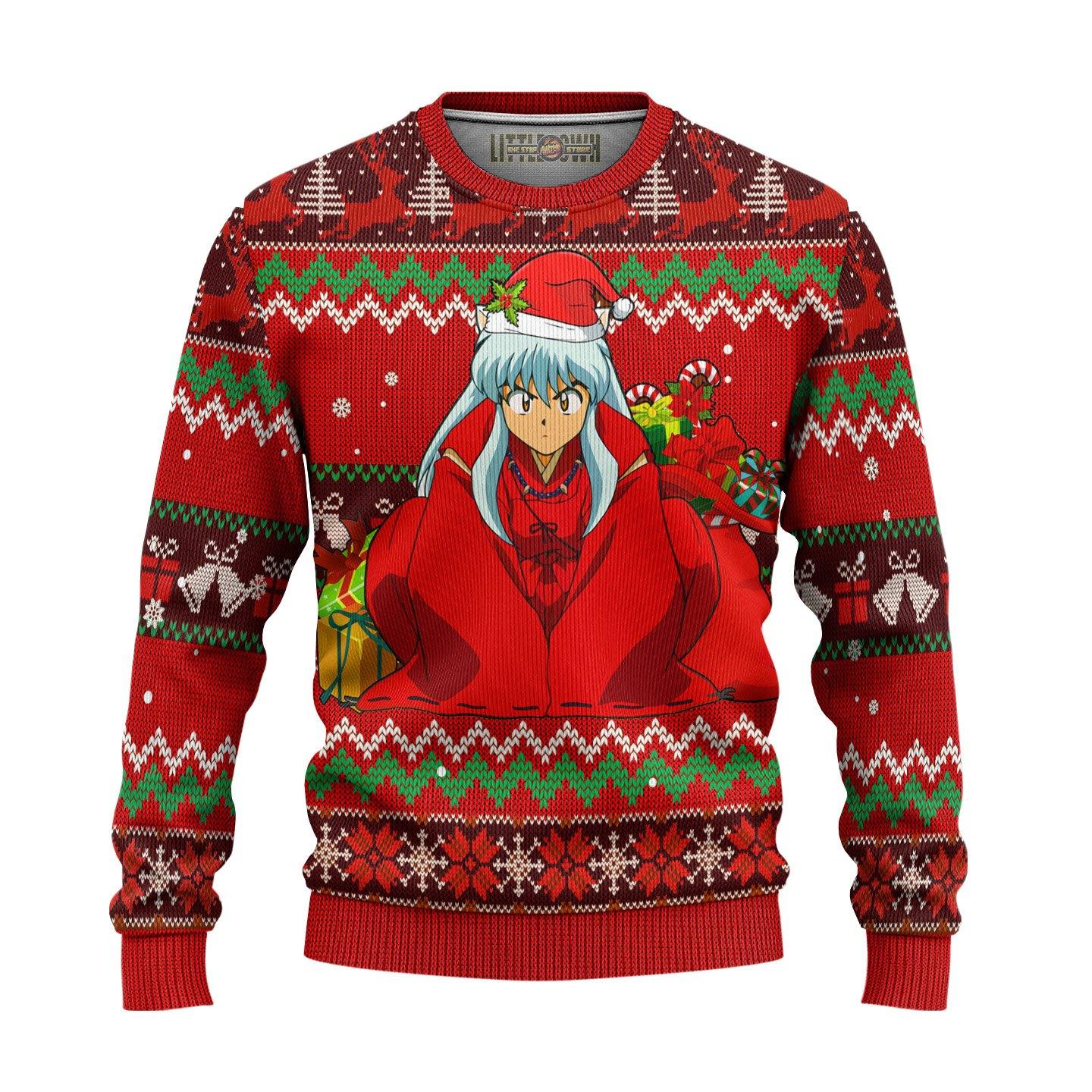 Inuyasha Ugly Christmas Sweater Anime Gift For Fans