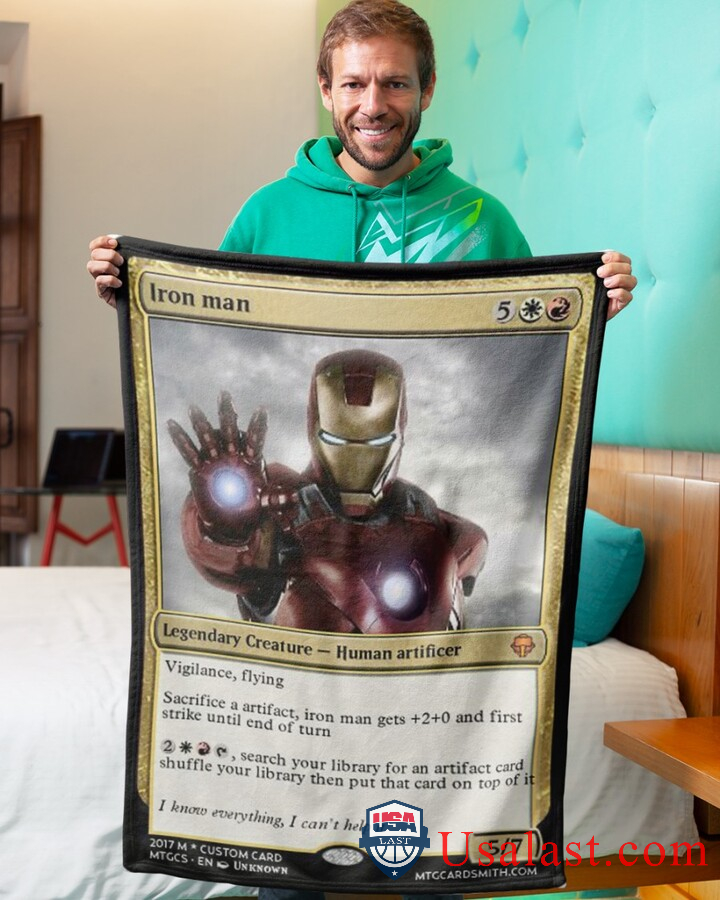 Iron Man Human Artificer Fleece Blanket