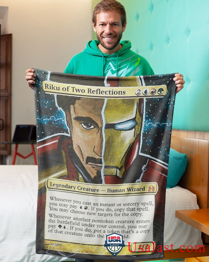 Iron Man Riku Of Two Reflections Fleece Blanket