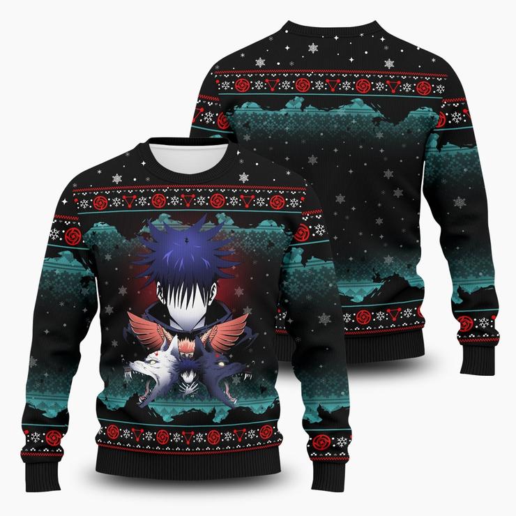 Jujutsu Kaisen Megumi Fushiguro Christmas Sweater