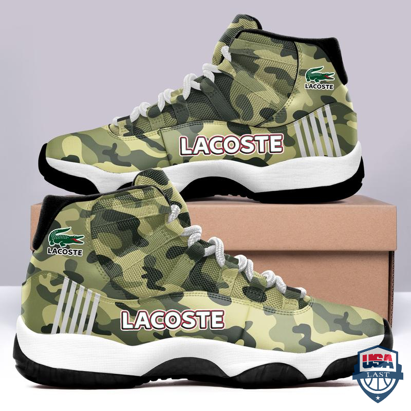 Lacoste Camouflage Air Jordan 11 Shoes Sneaker