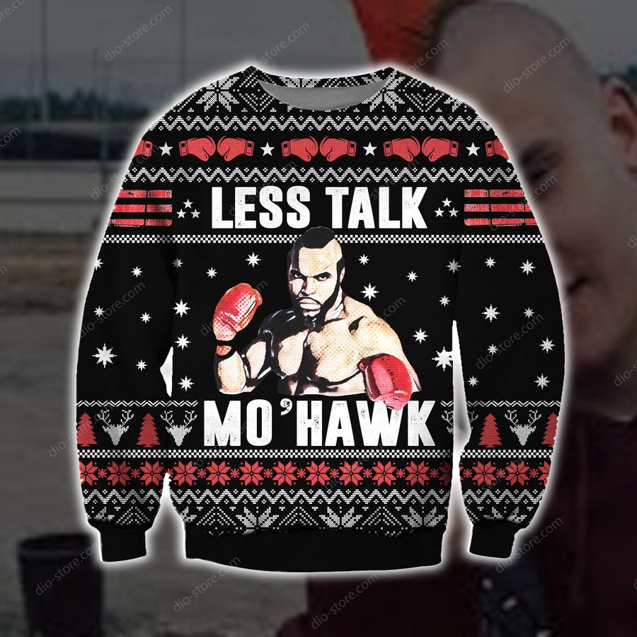 Less Talk More Mohawk Christmas Sweater