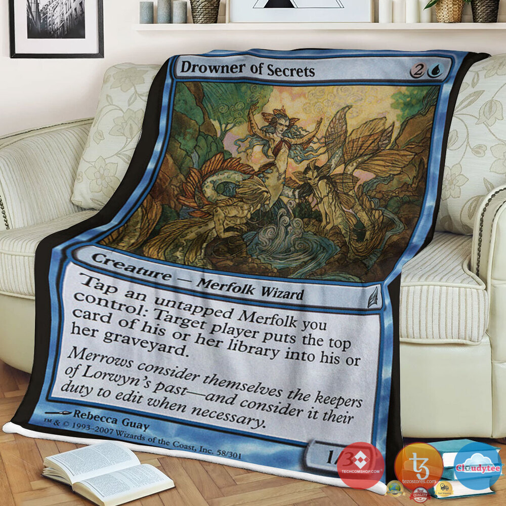 Lorwyn 58 Drowner Of Secrets Blanket